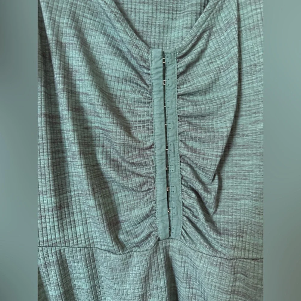 Wrangler Green Ruched Midi Sundress - Picture 3 of 4